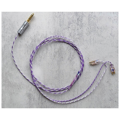 Nemophila (Vio) / WAGNUS. Original 4.4mm 5-pole Plug EIR - ORO / FitEar / ロゴ＆イヤーコネクタ ネモフィラアートワーク