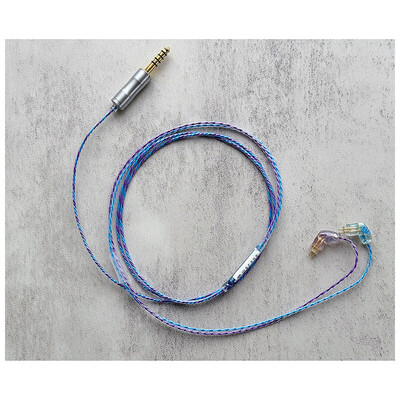 Nemophila (Orc) / WAGNUS. Original 4.4mm 5-pole Plug EIR - ORO / Custom 2pin / ロゴ＆イヤーコネクタ ネモフィラアートワーク