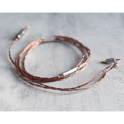 Vintage No.071 “Havenite” / 4.4mm 5極 トープラ販売製 CINQBES 純銅材 無メッキプラグ / XXX-G 2pin / ロゴ&イヤーコネクタアートワーク