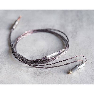 Vintage No.072 “An Phelbrico” / 4.4mm 5極 トープラ販売製 CINQBES 純銅材 無メッキプラグ / XXX-G 2pin / ロゴ&イヤーコネクタアートワーク